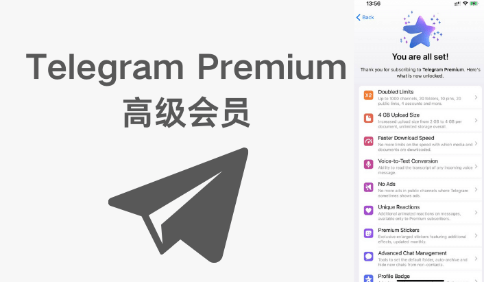 Telegram Premium 有什么用