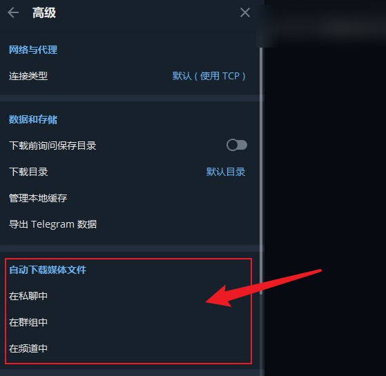 我要如何關掉Telegram自動下載功能