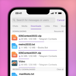 Telegram如何看下载进度